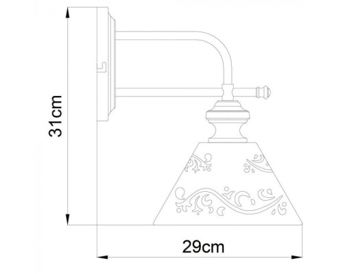 Бра Kensington A1511AP-1WG Arte Lamp