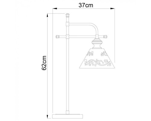 Настольная лампа Kensington A1511LT-1WG Arte Lamp