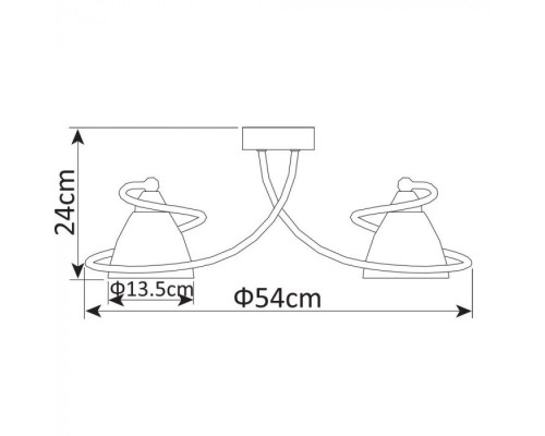 Потолочная люстра Fabia A1565PL-5WG Arte Lamp