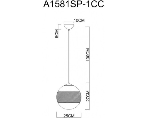 Подвесной светильник Galactica A1581SP-1CC Arte Lamp
