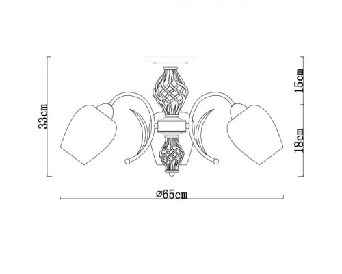 Потолочная люстра Dina A1608PL-3CC Arte Lamp