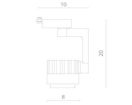 Трековый светильник Vigile A1610PL-1BK Arte Lamp