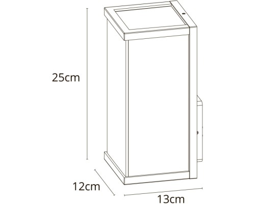 Настенный светильник уличный Pot A1631AL-1BK Arte Lamp