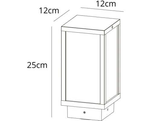 Наземный светильник Pot A1631FN-1BK Arte Lamp