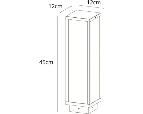 Наземный светильник Pot A1631PA-1BK Arte Lamp