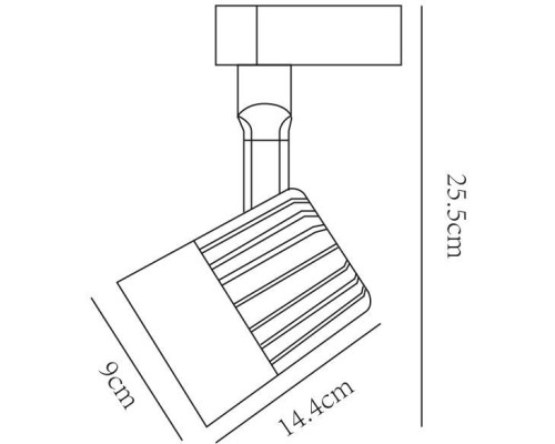 Трековый светильник Wales A1640PL-1BK Arte Lamp