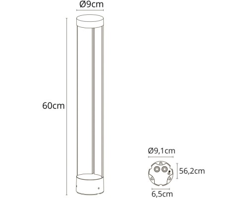 Наземный светильник New York A1660PA-1BK Arte Lamp