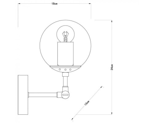 Бра Bolla A1664AP-1CC Arte Lamp