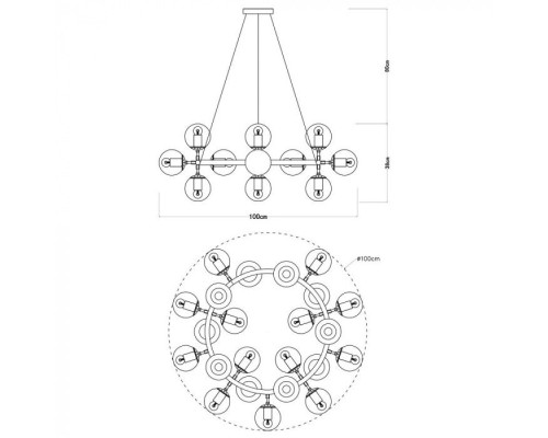 Подвесная люстра Bolla A1664SP-25CC Arte Lamp