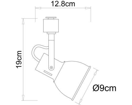 Трековый светильник Jovi A1677PL-1GO Arte Lamp