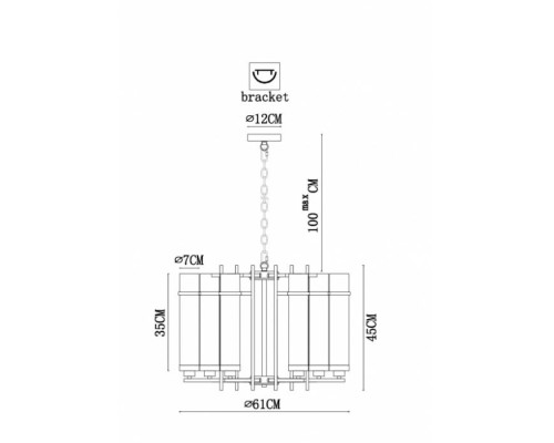 Подвесная люстра Hugo A1688LM-6AB Arte Lamp