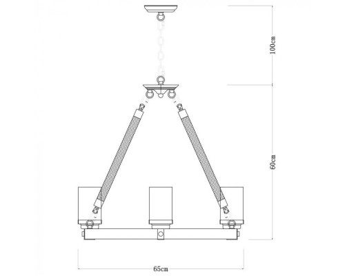 Подвесная люстра Dodge A1693SP-6BR Arte Lamp