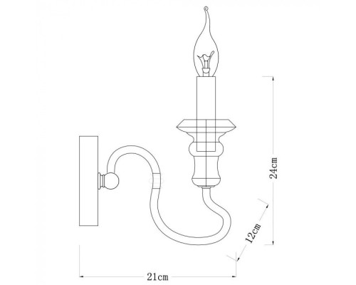 Бра Woodstock A1700AP-1BR Arte Lamp