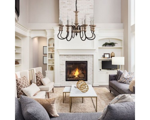 Подвесная люстра Woodstock A1700LM-8BR Arte Lamp