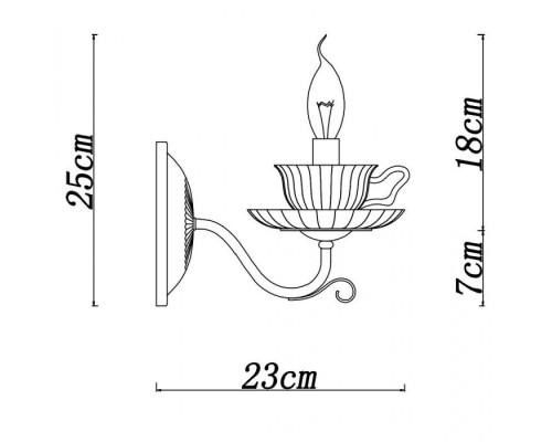 Бра Tet-a-tet A1704AP-1CC Arte Lamp