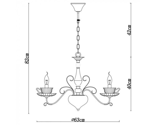 Подвесная люстра Tet-a-tet A1704LM-5CC Arte Lamp