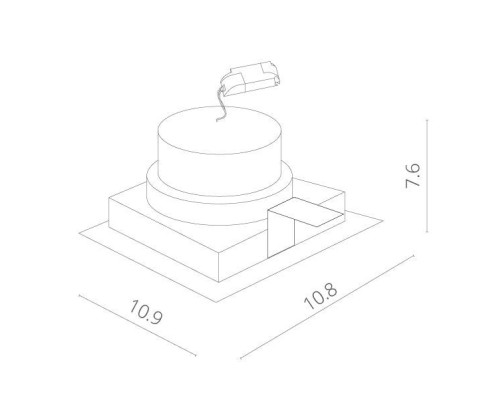 Точечный светильник Cardani A1712PL-1WH Arte Lamp