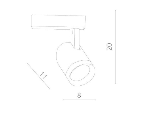 Трековый светильник Soffitto A1720PL-1BK Arte Lamp