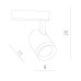 Трековый светильник Soffitto A1720PL-1BK Arte Lamp