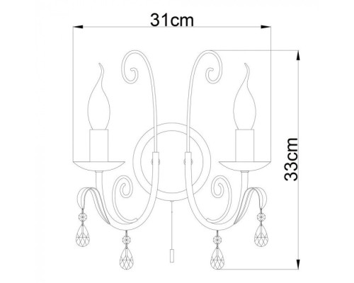 Бра Romana A1742AP-2BK Arte Lamp