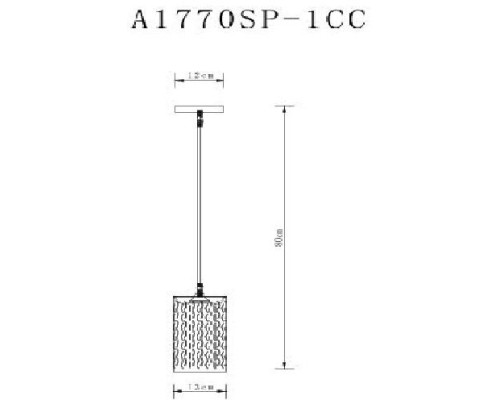 Подвесной светильник Bronn A1770SP-1CC Arte Lamp