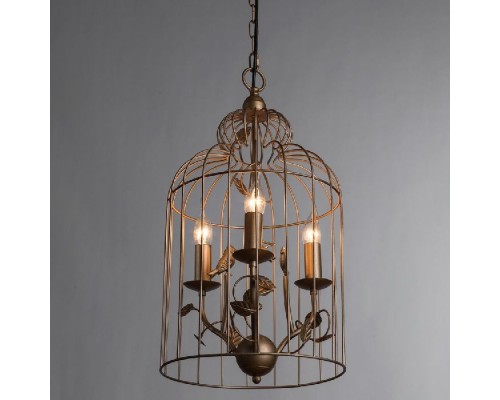 Подвесной светильник Gabbia A1865SP-3BG Arte Lamp