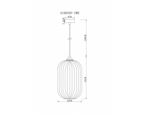 Подвесной светильник Arwen A1903SP-1WH Arte Lamp