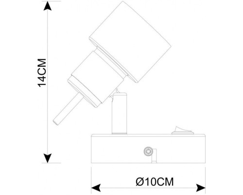 Спот Almach A1906AP-1BK Arte Lamp