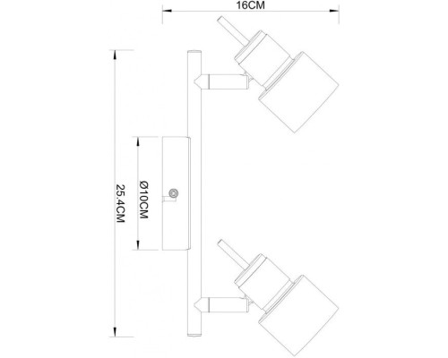 Спот Almach A1906PL-2BK Arte Lamp