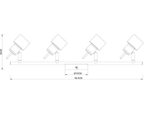 Спот Almach A1906PL-4BK Arte Lamp