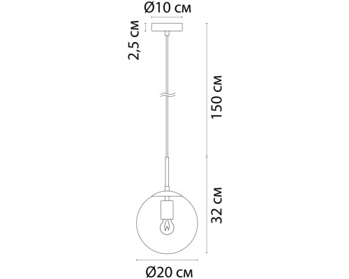 Подвесной светильник Volare A1920SP-1GO Arte Lamp