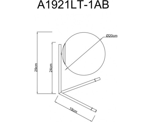 Настольная лампа Bolla-unica A1921LT-1AB Arte Lamp