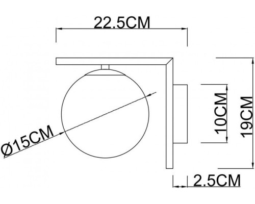 Бра Bolla-unica A1924AP-1AB Arte Lamp