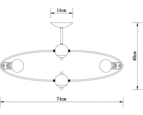 Потолочная люстра Glasgow A1963PL-8BK Arte Lamp
