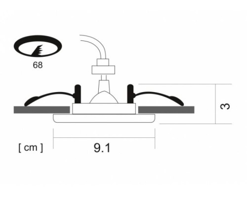 Точечный светильник Aqua A2024PL-1AB Arte Lamp
