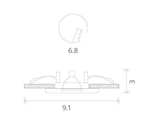 Точечный светильник Aqua A2024PL-1SS Arte Lamp