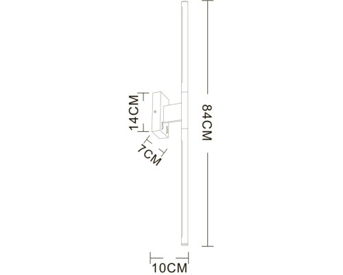 Настенный светильник Lines A2029AP-1BK Arte Lamp