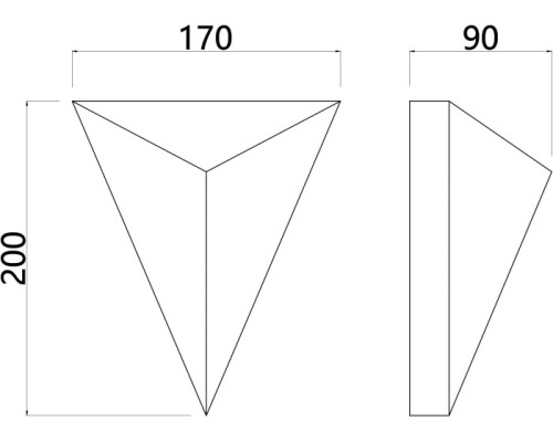 Настенный светильник Trapeze A2033AP-1BK Arte Lamp