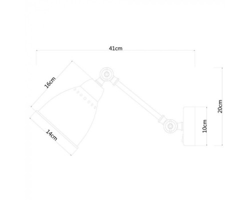 Бра Braccio A2054AP-1AB Arte Lamp