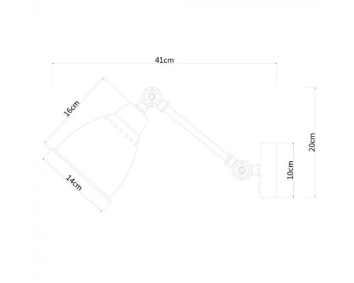Бра Braccio A2054AP-1SS Arte Lamp