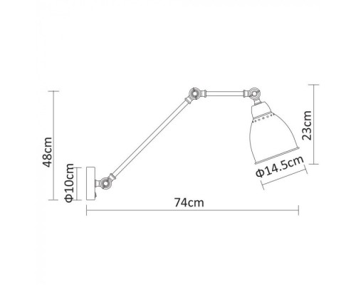 Бра Braccio A2055AP-1BK Arte Lamp