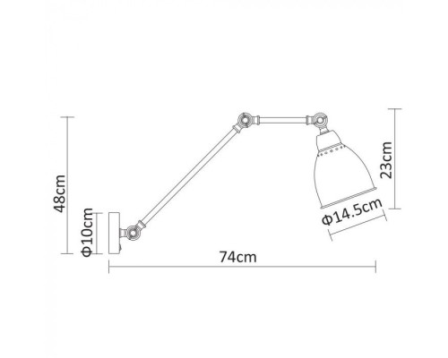 Бра Braccio A2055AP-1WH Arte Lamp