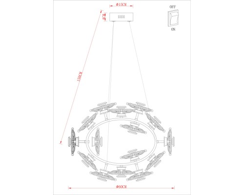 Подвесная люстра Cherish A2097LM-90GO Arte Lamp