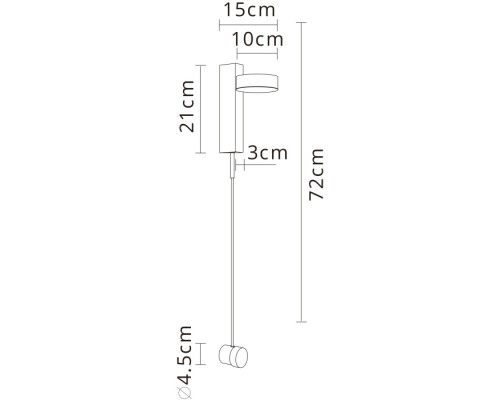 Настенный светильник Mirach A2142AP-10BK Arte Lamp