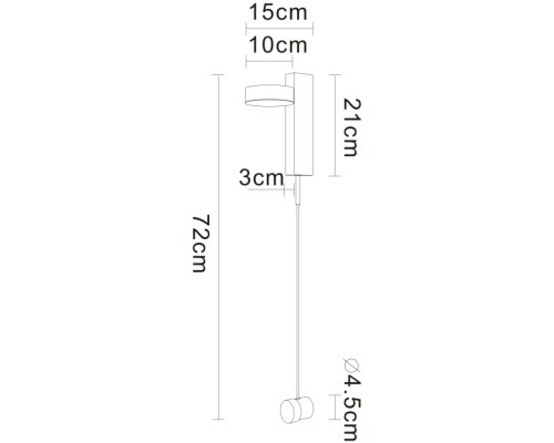 Настенный светильник Mirach A2142AP-10PB Arte Lamp