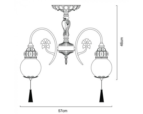 Потолочная люстра Sultan A2146PL-5GA Arte Lamp