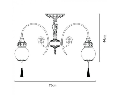 Потолочная люстра Sultan A2146PL-8GA Arte Lamp