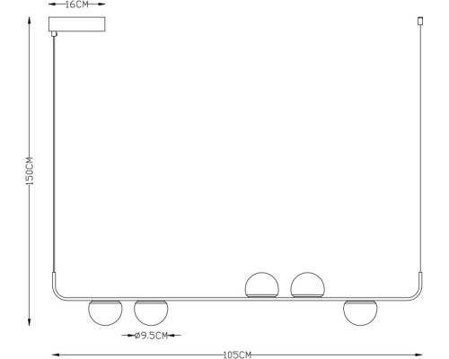 Подвесной светильник Poplar A2174SP-5BK Arte Lamp