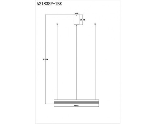 Подвесной светильник Mercury A2183SP-1BK Arte Lamp