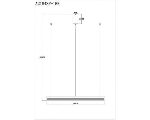 Подвесной светильник Mercury A2184SP-1BK Arte Lamp